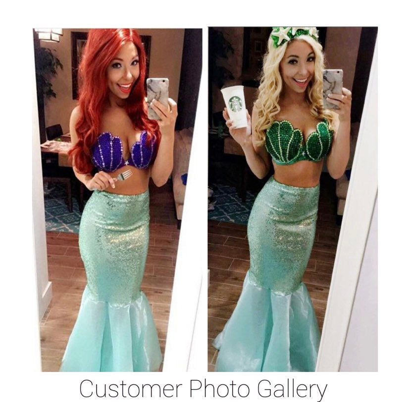 Sequin mermaid tail custom made for you by AquaMermaid!