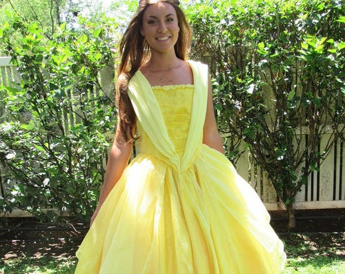 2017 Belle Princess Costume Cosplay Gown Dress for Teens Adults