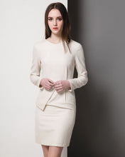 Load image into Gallery viewer, Kate Middleton tailored Workdress Peplum dress Civil wedding short dress Tweed Dress