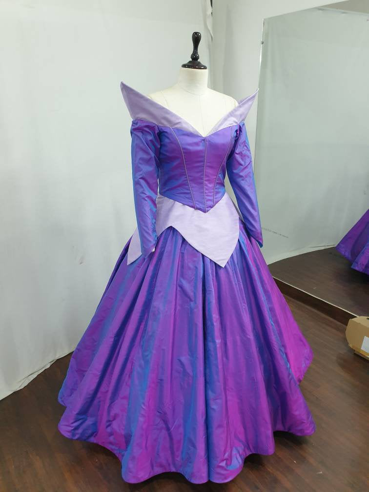 Color changing aurora Dress Cosplay costume