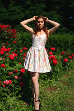 Load image into Gallery viewer, Dress with roses Summer mini dress Pretty dress