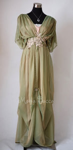 Alternative Green wedding Edwardian dress