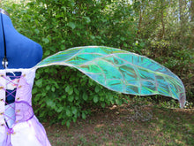 Load image into Gallery viewer, Extra Large Adult Sized Iridescent Celophane Goddess Themed Fairy Wings for Cosplay or Costumes