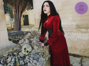 Gothic velvet bustier Tailor dress