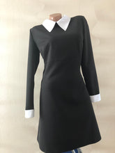 Load image into Gallery viewer, Wednesday addams dress Wednesday addams costume Black dress Peter Pan collar dress Addams family Goth Lolita dress Gothic princess Halloween