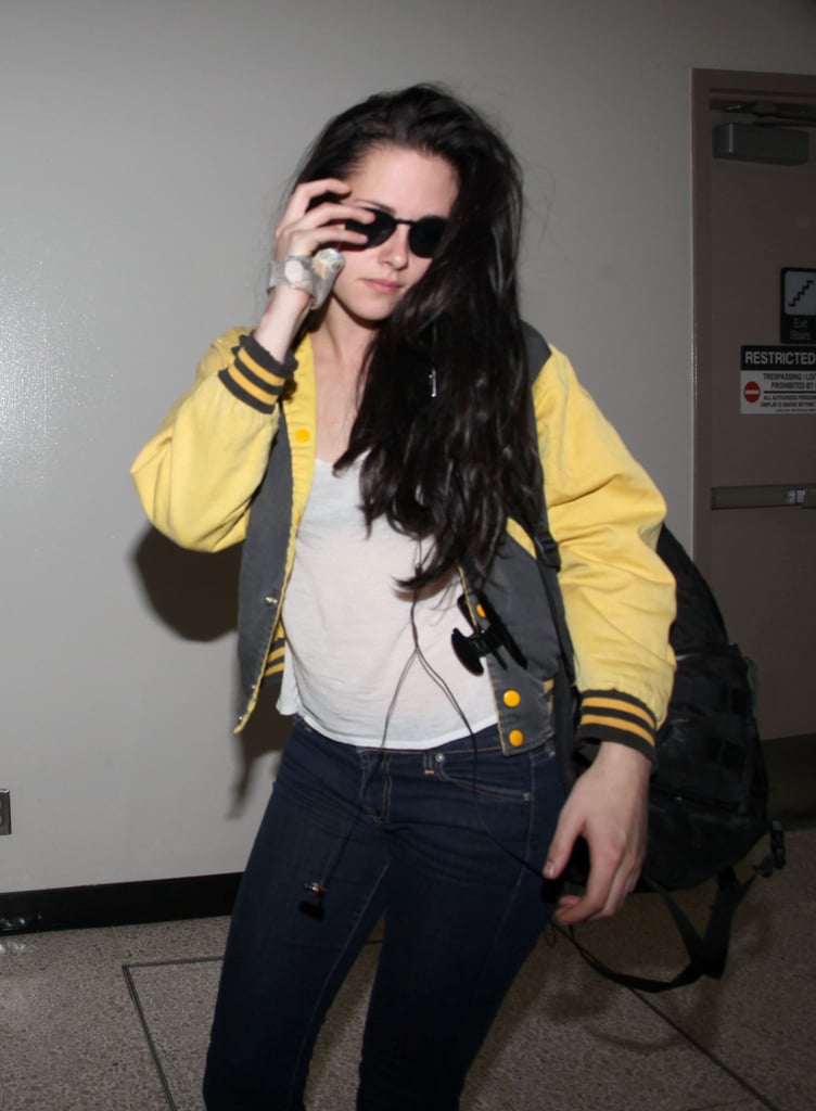 Celebrity Style Kristen Stewart High SchooL Varsity Jackets for
