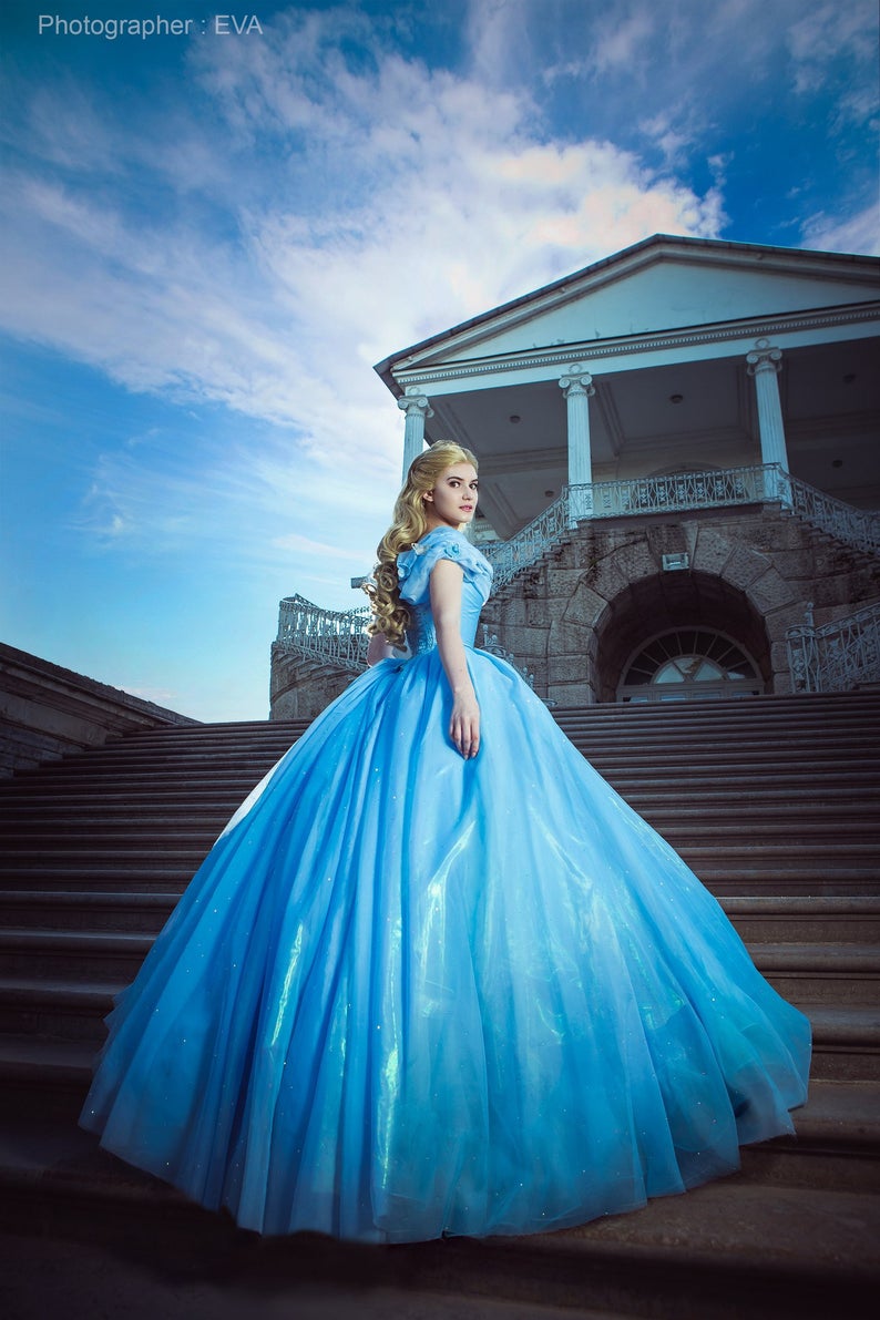 Adult Cinderella Dress for Wome - Cinderella Live Action Dress 2015 –  MJcostume