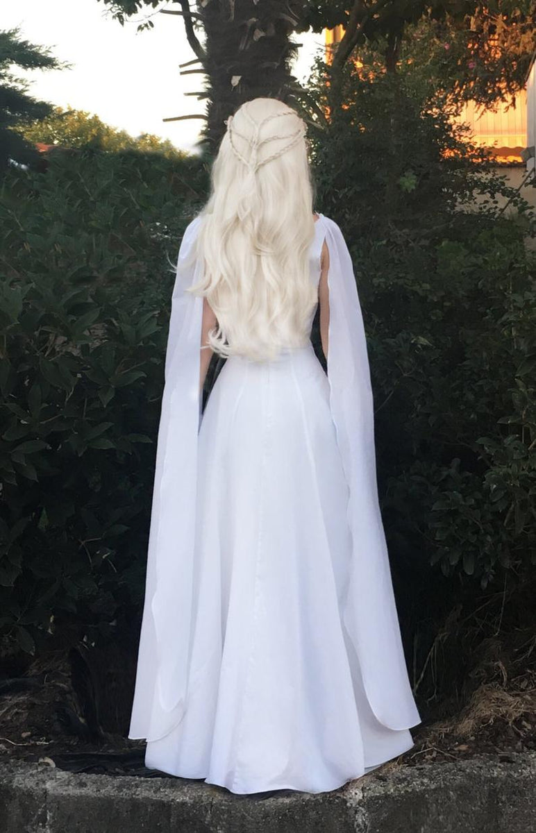 Game of Thrones White Meereen Dress Cosplay Costume for Adults – MJcostume