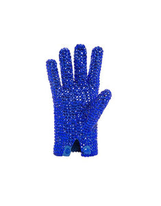 FFtto Rhinestone Gloves for Kids Sparkling Michael Punk Billie Jean Sequin Gloves Gift with A Jackson Badge
